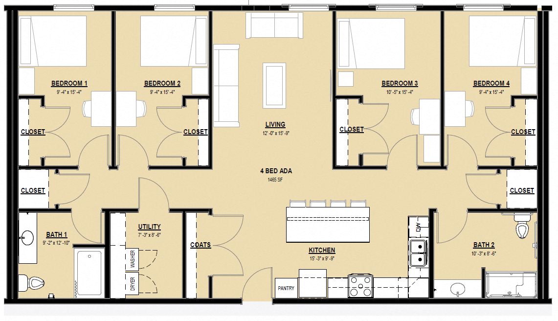 Suite A Floorplan